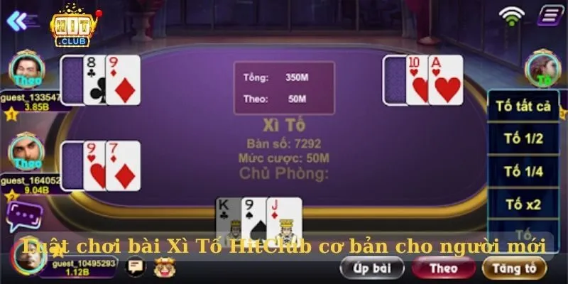 Luật chơi bài Xì Tố HitClub cơ bản cho người mới